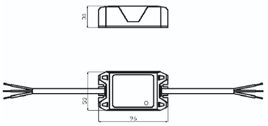 LED电源防雷器HD-LED10尺寸接线图