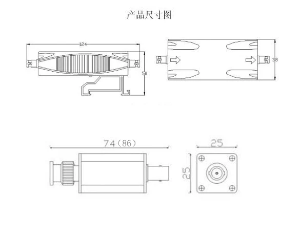 新型视频信号防雷器 技术参数